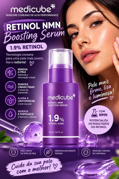 Medicube Retinol NMN Boosting Serum 1.9% Youthful-Looking & Premium Korean Skincare Serum