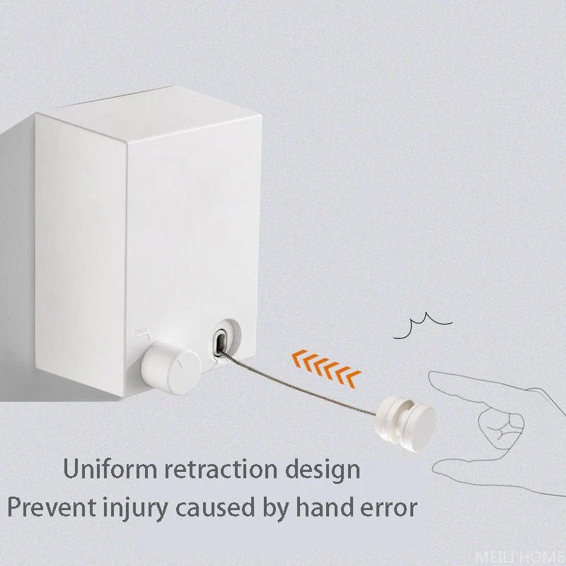 Retractable Telescopic Clothesline Rope for Indoor & Outdoor Clothes Drying