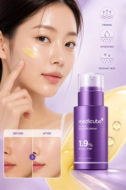 Medicube Retinol NMN Boosting Serum 1.9% Youthful-Looking & Premium Korean Skincare Serum